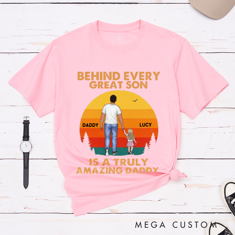 Personalized Dad and Son Strong Bond Gift for Dad Classic T-shirt