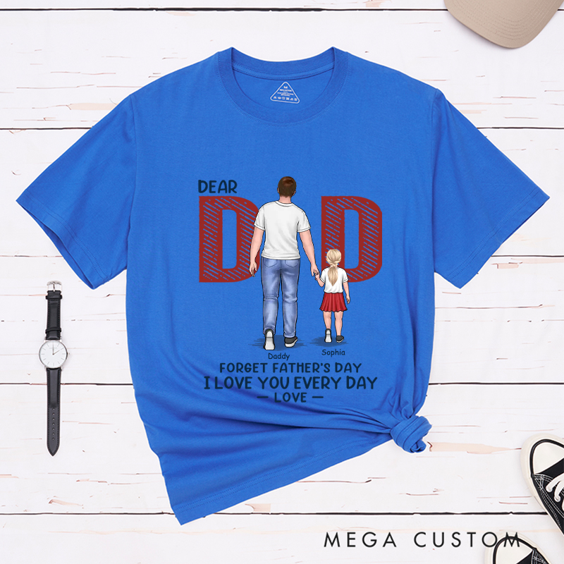 Personalized Love You Everyday Dad Father's Day Birthday Gift Classic T-shirt
