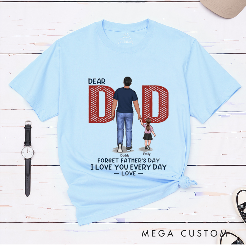 Personalized Love You Everyday Dad Father's Day Birthday Gift Classic T-shirt