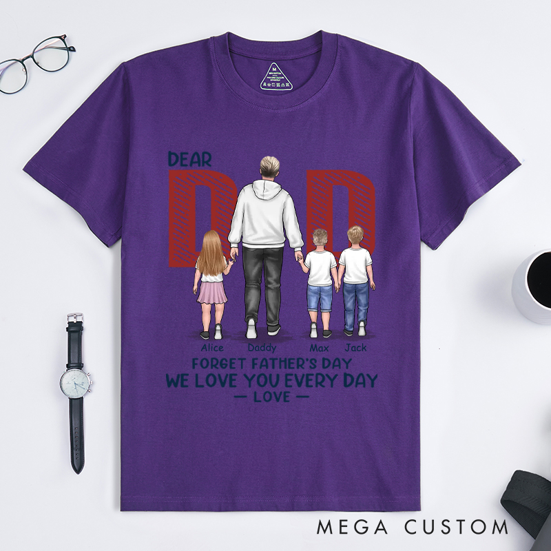 Personalized Love You Everyday Dad Father's Day Birthday Gift Classic T-shirt