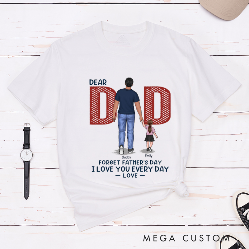 Personalized Love You Everyday Dad Father's Day Birthday Gift Classic T-shirt