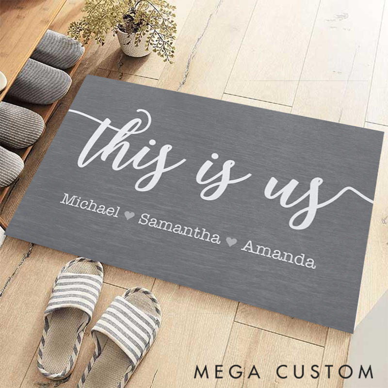 Personalized Family custom This is Us Design Doormat