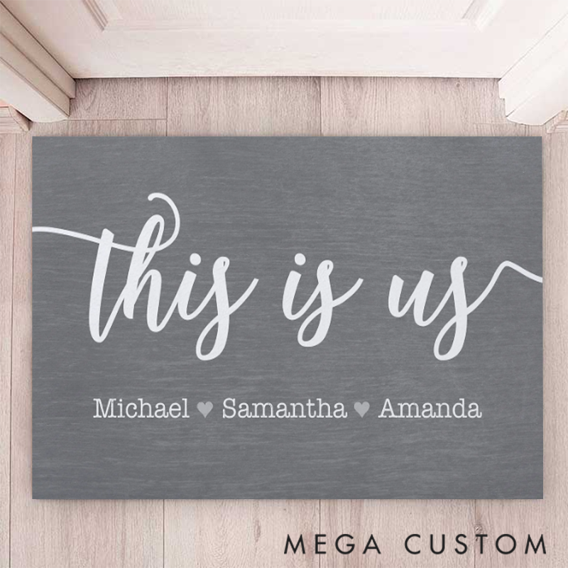 Personalized Family custom This is Us Design Doormat