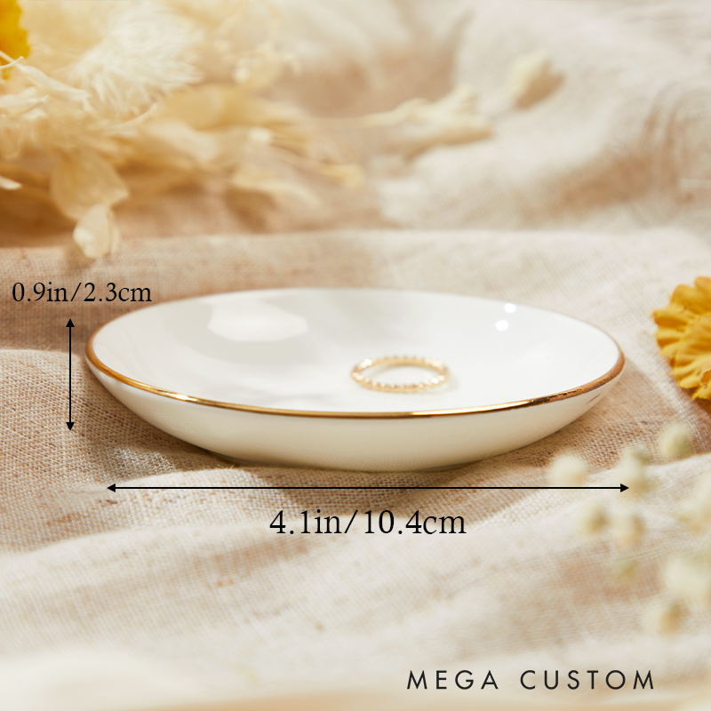 Personalized Trinket Dish With Name Engagement Ring Dish Gift For Her 