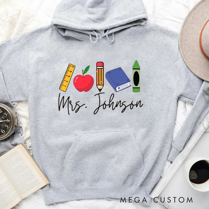 Personalized Hoodies for Teacher Classic Design Gift Teacher Appreciation Hoodies Gift