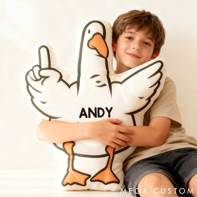 Personalized 3D Print Family Fun Gesture Pillow Is It a Goose or Duck? Maybe It's Seagulls