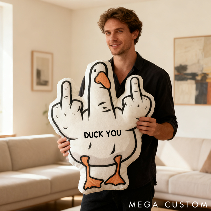 Personalized 3D Print Family Fun Gesture Pillow Is It a Goose or Duck? Maybe It's Seagulls