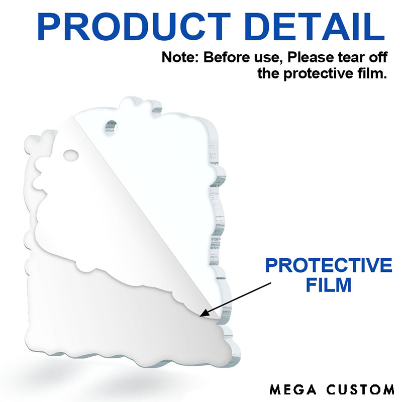 Personalized Custom Shaped Acrylic Ornament Custom Photo Best Trip Of The Year