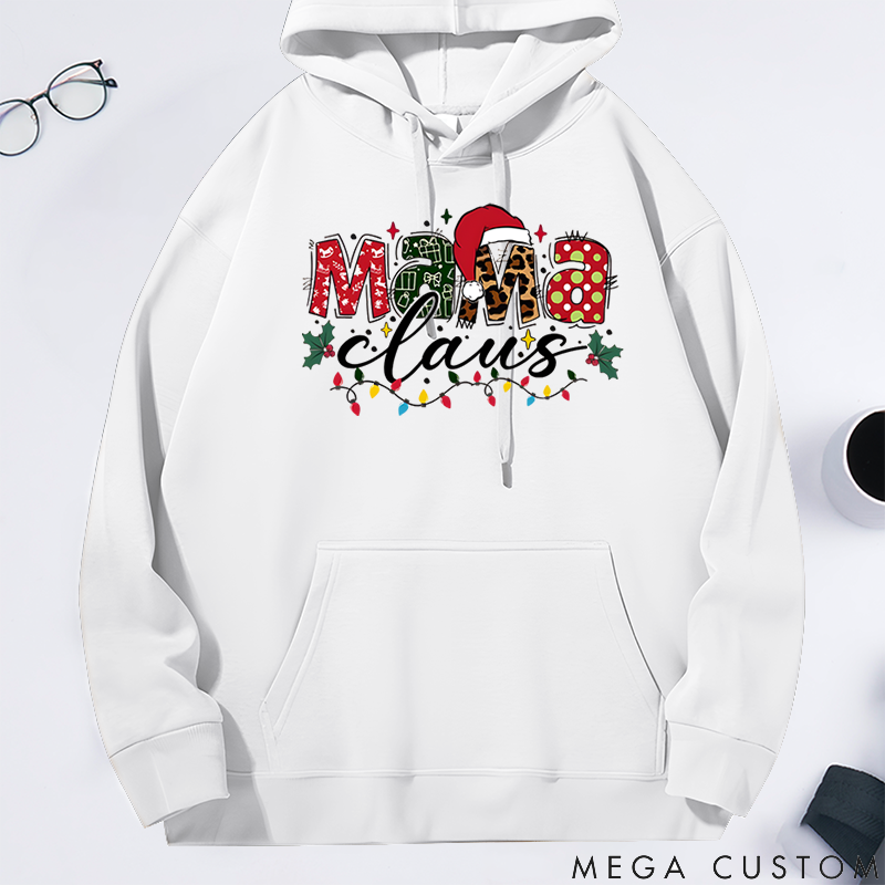 Personalized Christmas Mama Gigi Nana Classic Hoodie Gift for Mother Grandma