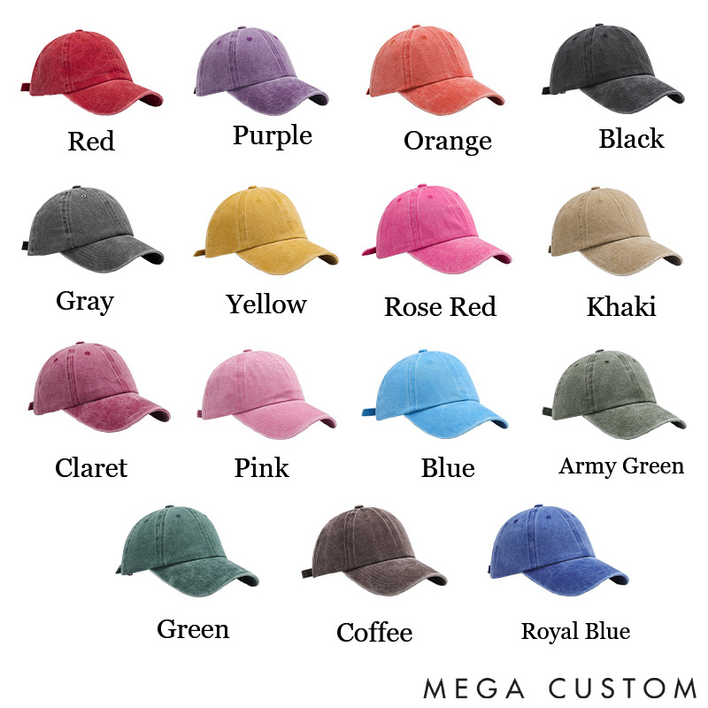Personalized Camping Mountain Hat Family Camp Hat Adventure Washed Cap Gifts for Outdoor 