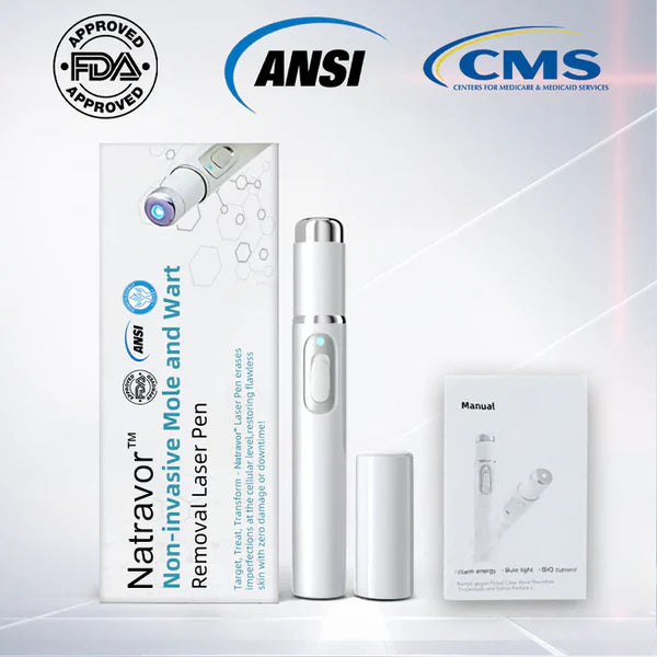 Natravor® PRO SpotlessDerm Mole & Wart Removal Laser Pen – Made in the USA