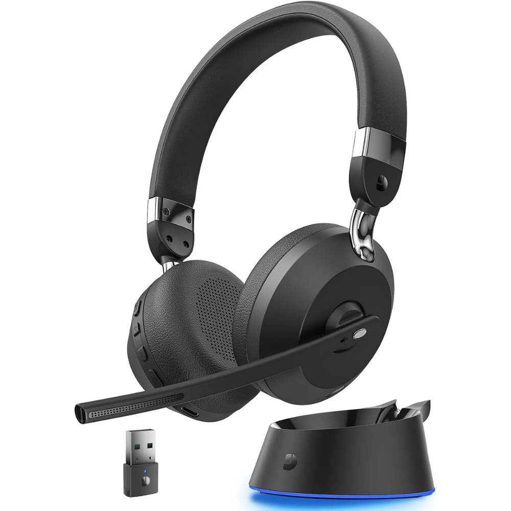 AI Noise Cancelling Headset For Work From Home