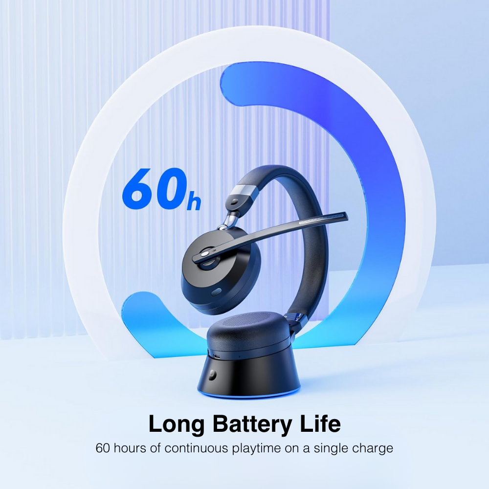 AI Noise Cancelling Headset For Work From Home