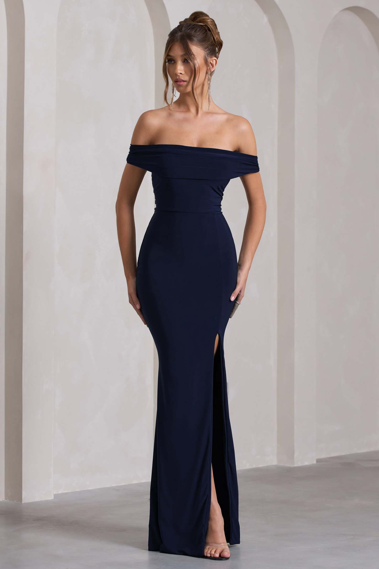 WB_CC_HR_CL124662015-LawofAttractionNavyBardotDrapedSplitMaxiDress2_61177ccb-5c54-4f43-bdf6-2edff82b7f57