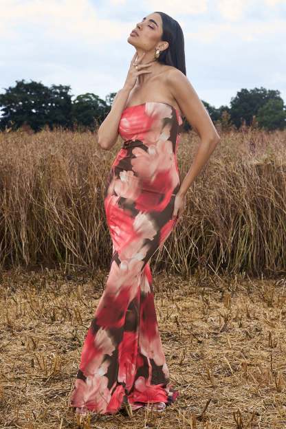 WB_CC_HR_CL129967274-CeremonyRedFloralPrintBandeauFishtailMaxiDress0