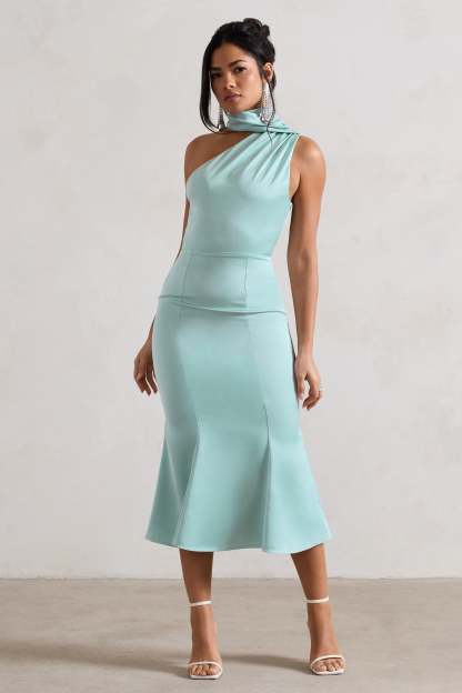 WB_CL128878003-GoldenGirlMintSatinAsymmetricHigh-NeckFlaredMidiDress2