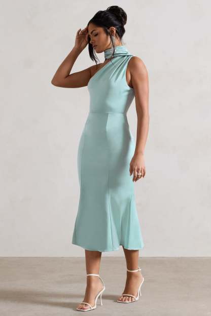 WB_CL128878003-GoldenGirlMintSatinAsymmetricHigh-NeckFlaredMidiDress3