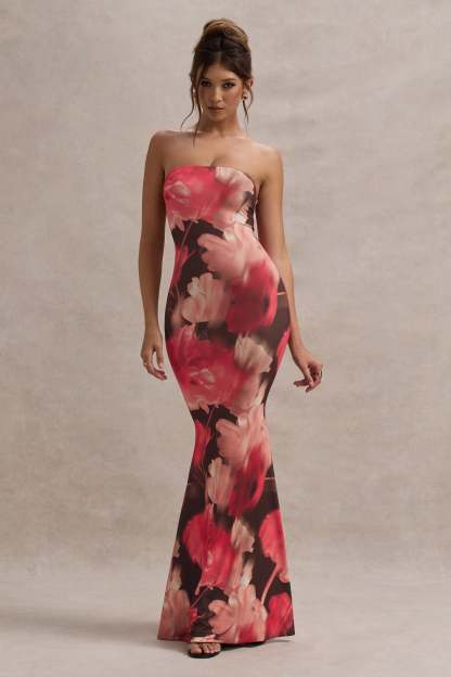 WB_CL129967274-CeremonyRedFloralPrintBandeauFishtailMaxiDress3