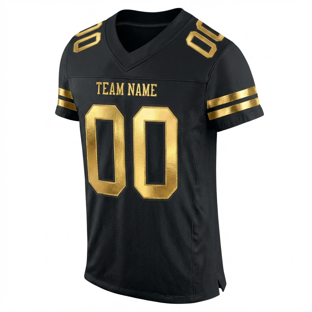 Custom Black & Gold Football Jersey