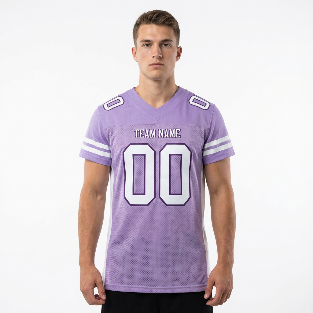 Custom Purple & White Football Jersey