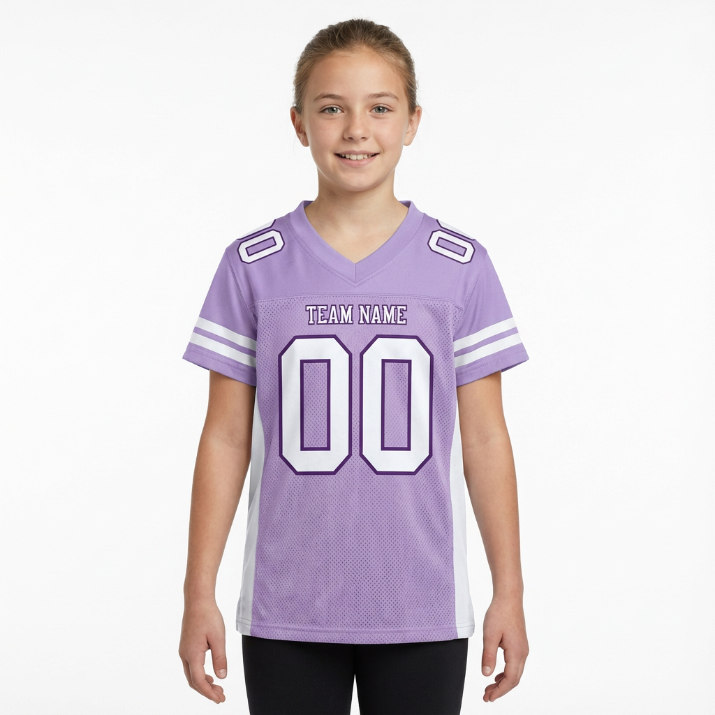 Custom Purple & White Football Jersey