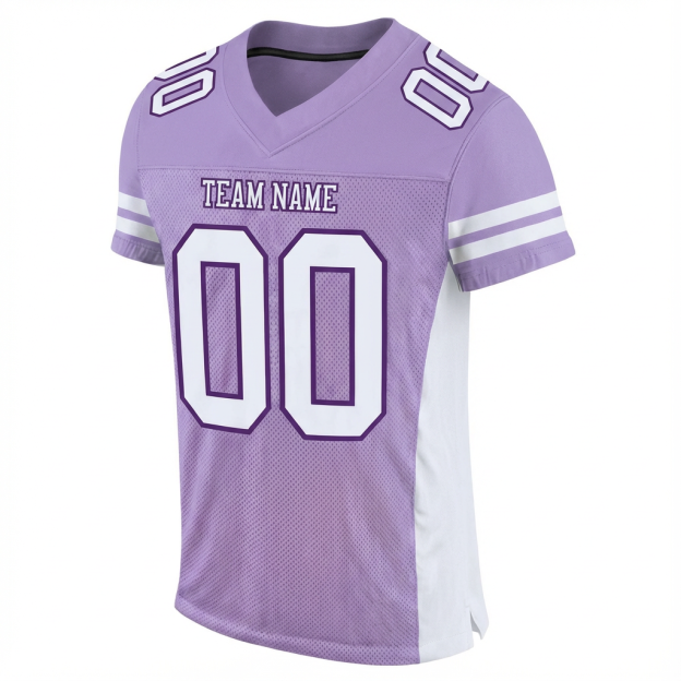 Custom Purple & White Football Jersey