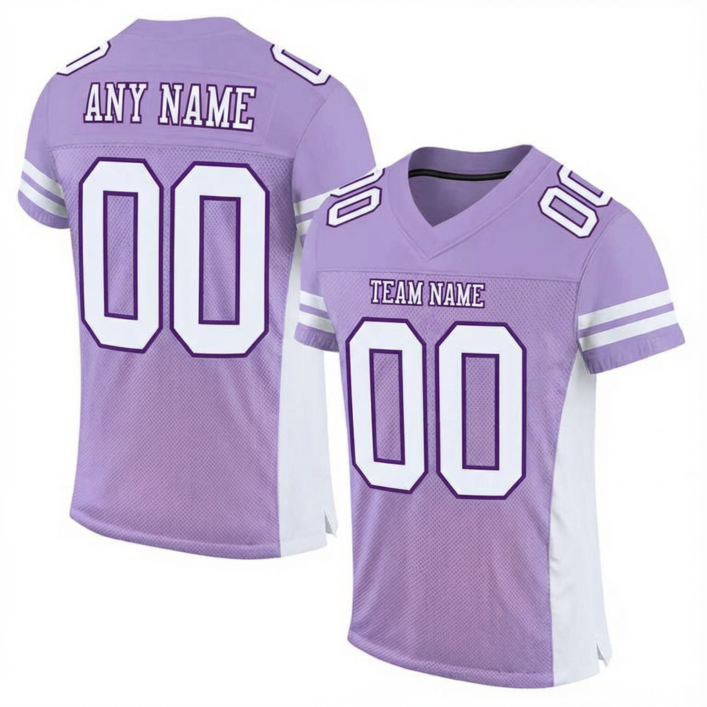 Custom Purple & White Football Jersey