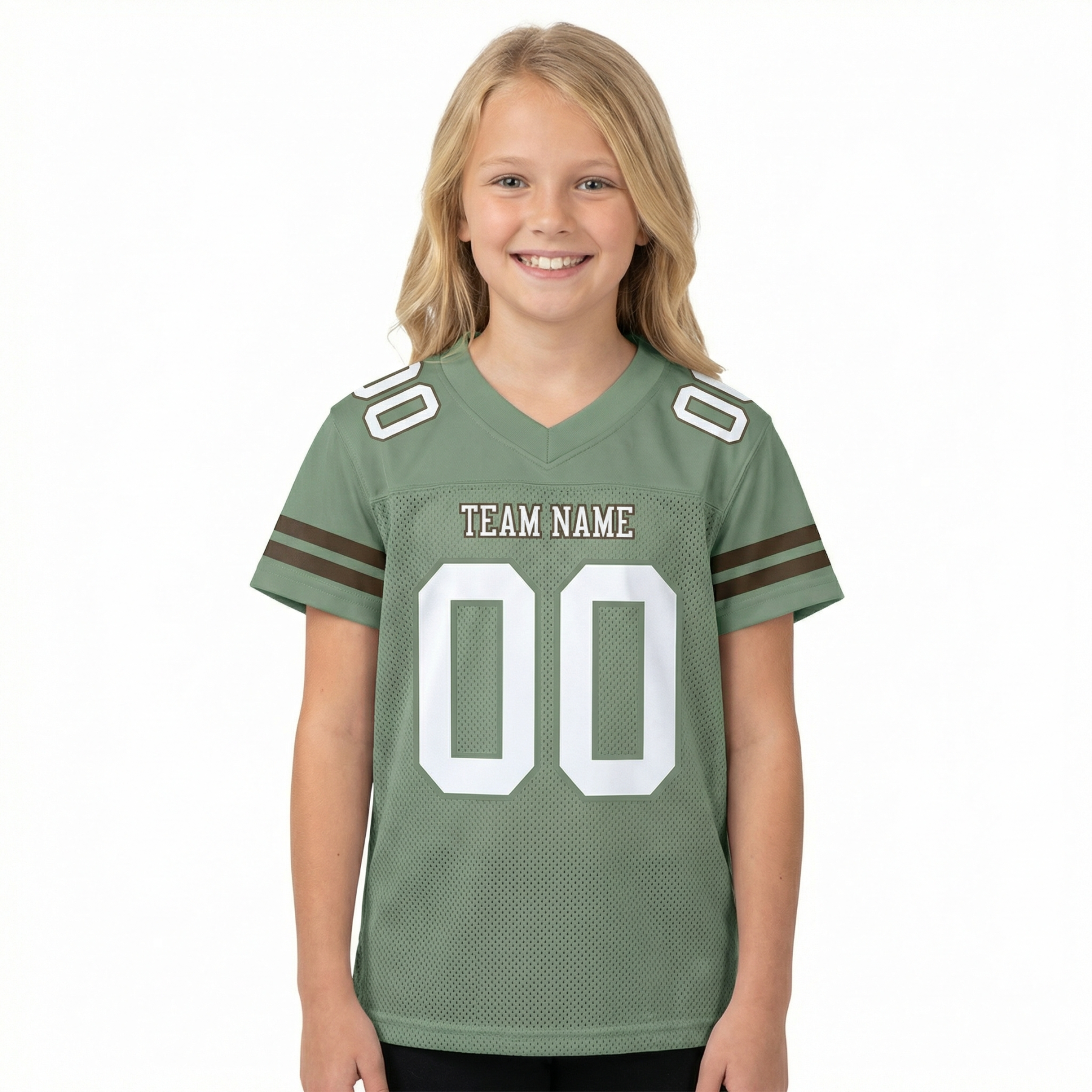 Custom Grey & White/Black Football Jersey