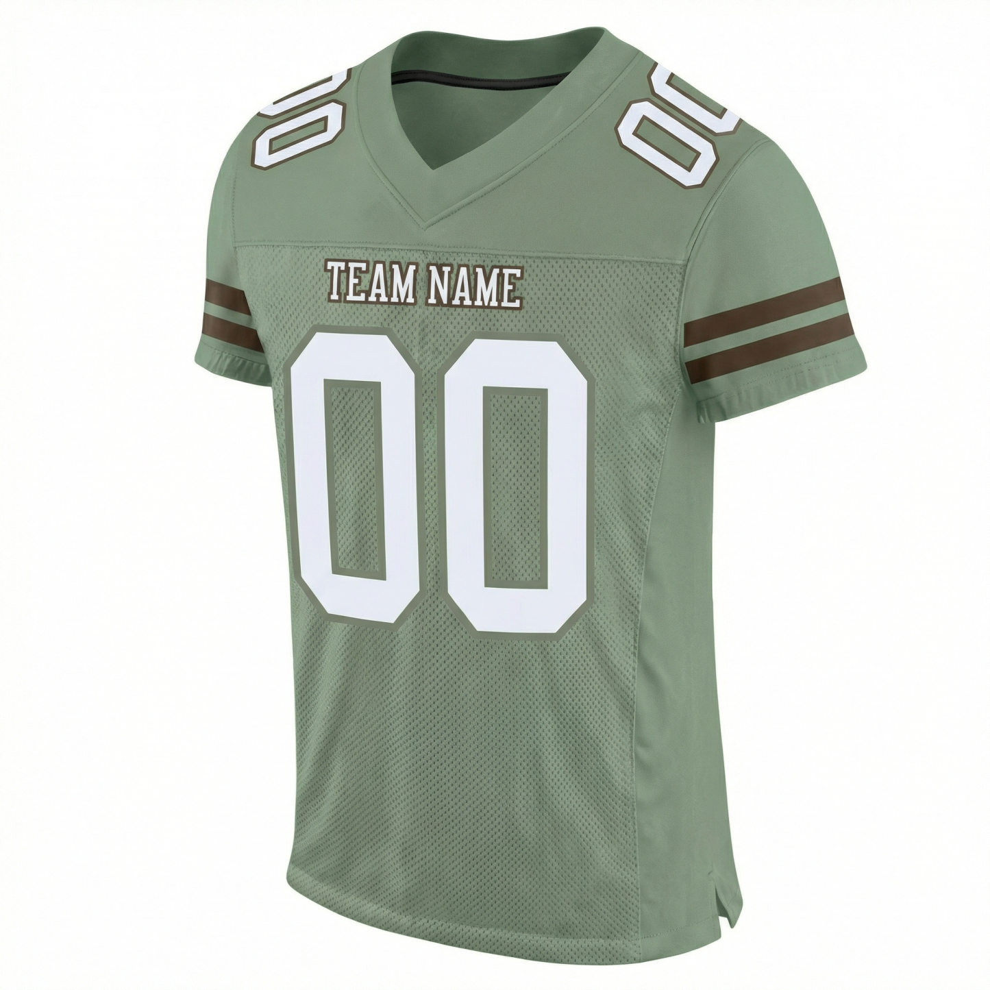 Custom Grey & White/Black Football Jersey