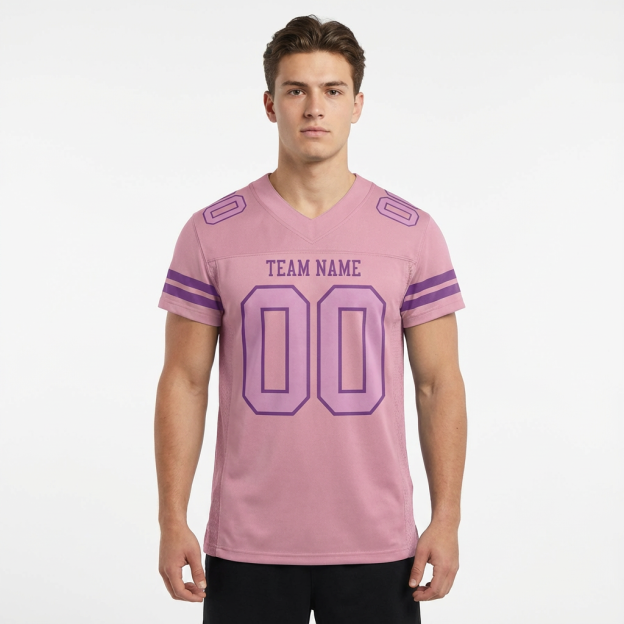 Custom Pink & Purple Football Jersey