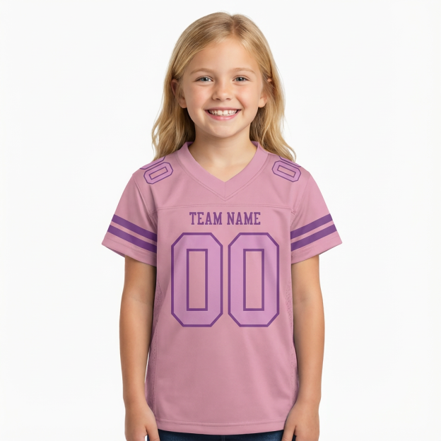 Custom Pink & Purple Football Jersey