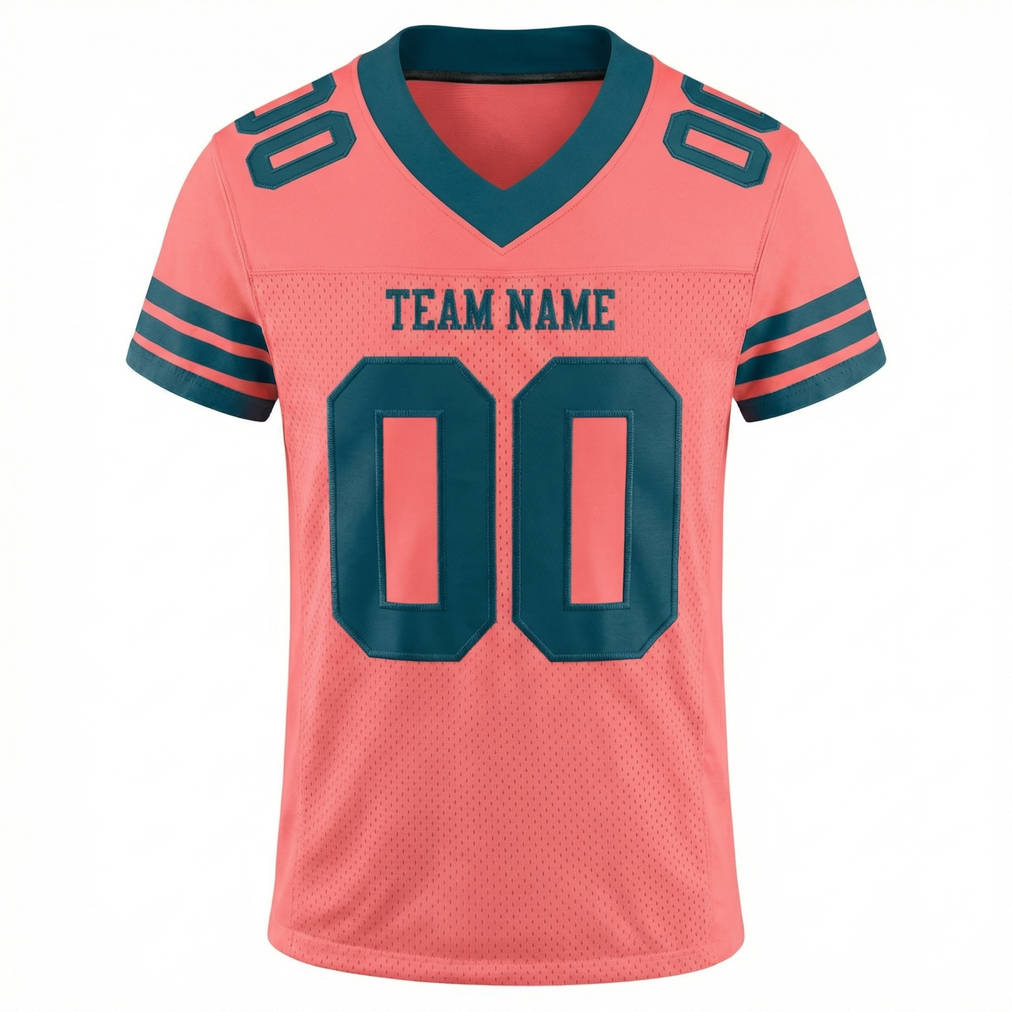 Custom Pink & Teal Football Jersey
