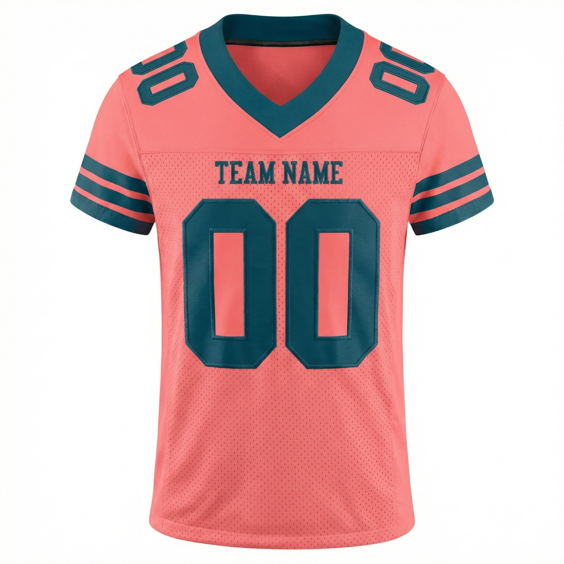 Custom Pink & Teal Football Jersey