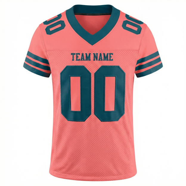 Custom Pink & Teal Football Jersey