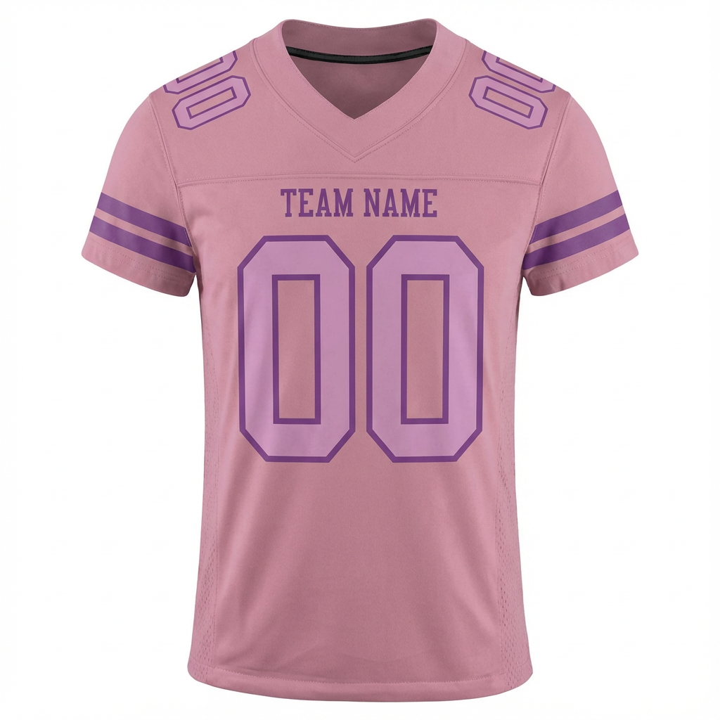 Custom Pink & Purple Football Jersey