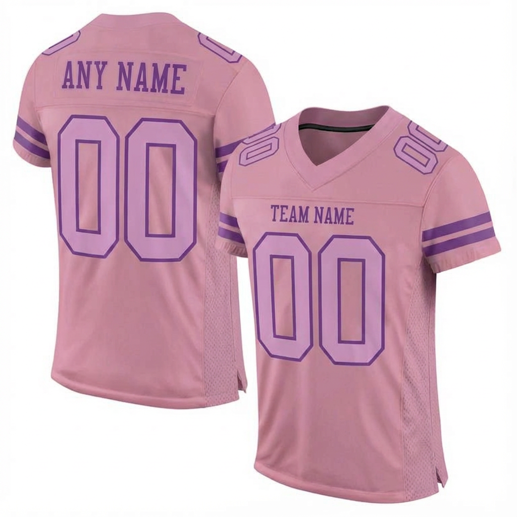 Custom Pink & Purple Football Jersey