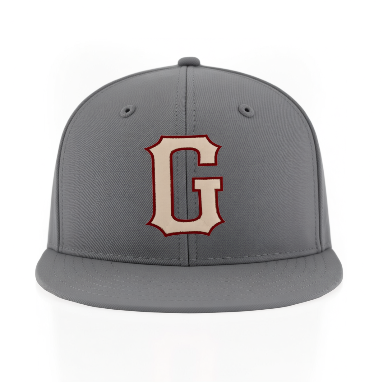 Custom Dark Grey & Pink/Burgundy Stitched Adjustable Snapback Hat