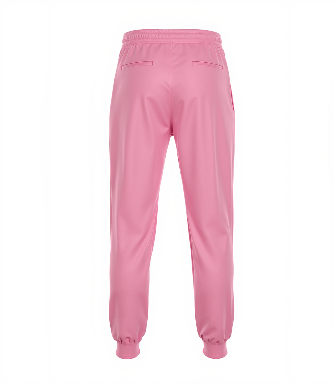 Custom Pink & White Fleece Jogger Sweatpants