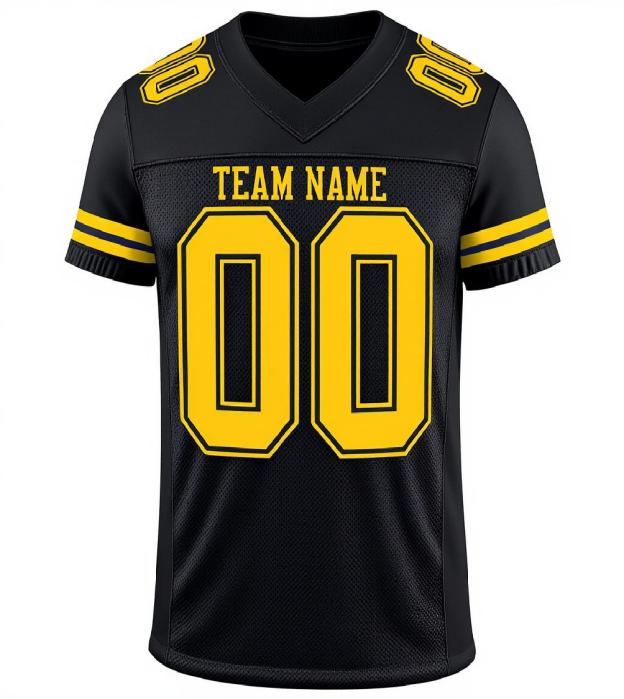 Custom Black & Gold Football Jersey