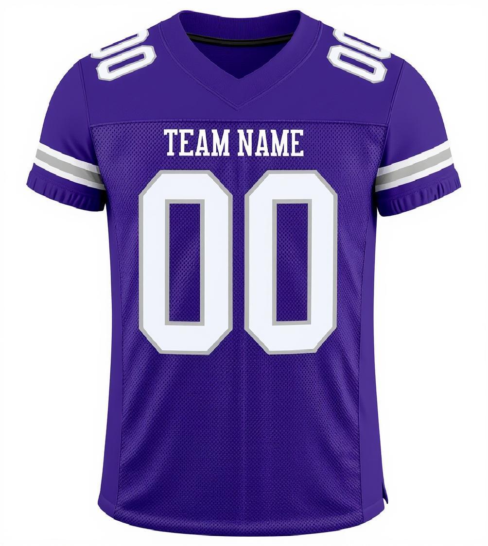 Custom Purple & White Football Jersey