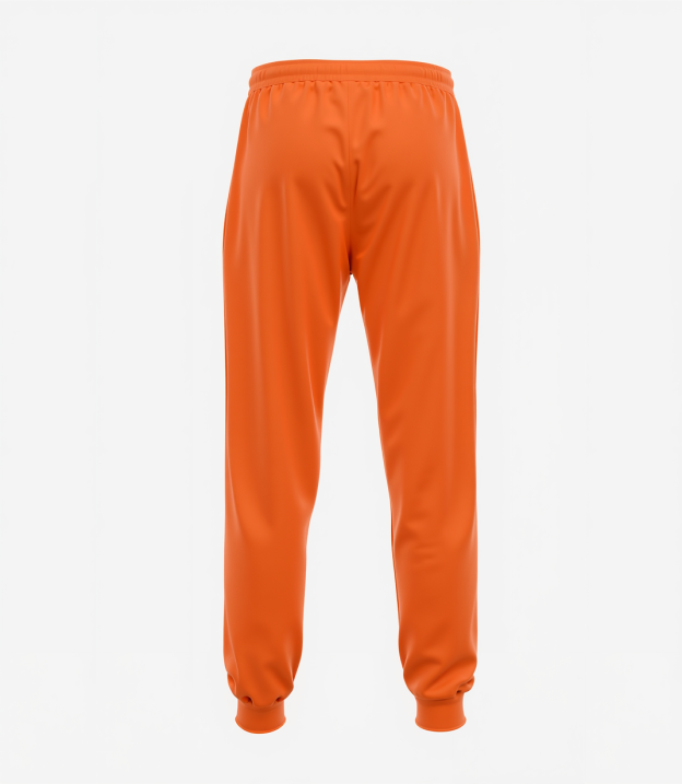 Custom Orange & Black/Yellow Fleece Jogger Sweatpants
