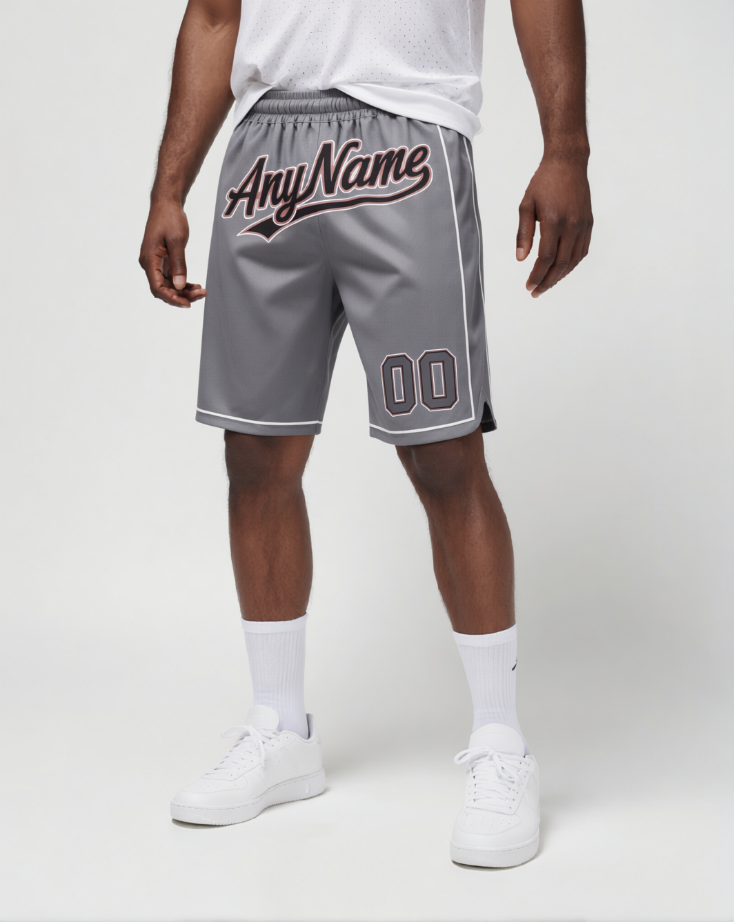 Custom Grey & Black/White Shorts