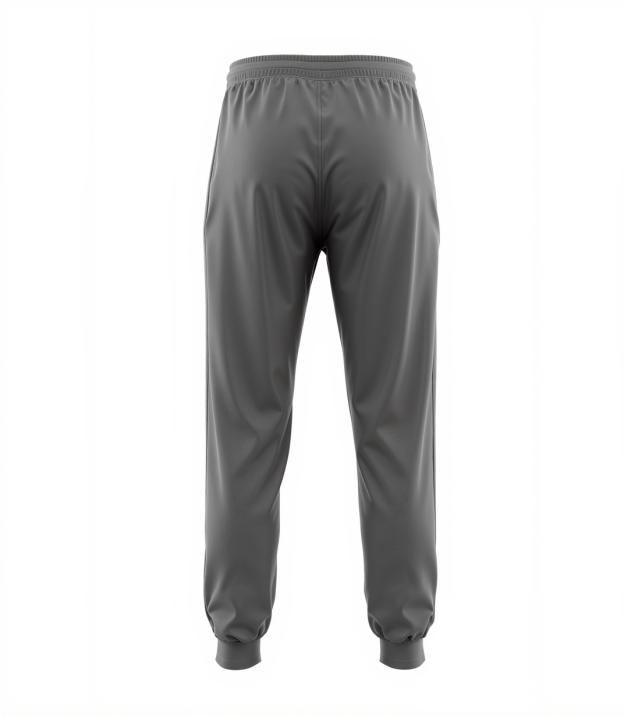 Custom Grey & White Fleece Jogger Sweatpants