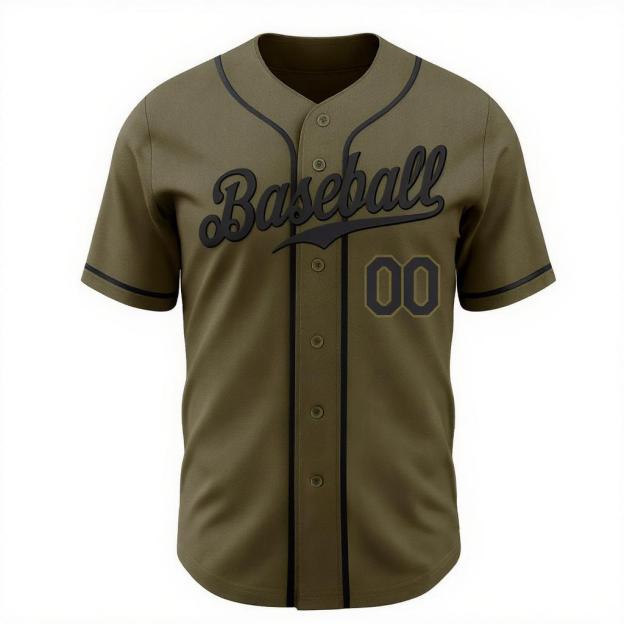 Custom Olive & Navy Baseball Jersey