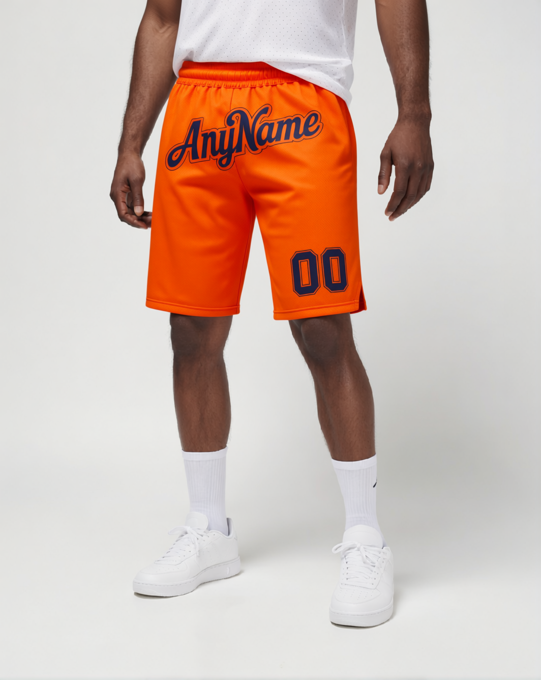 Custom Orange & Navy Shorts