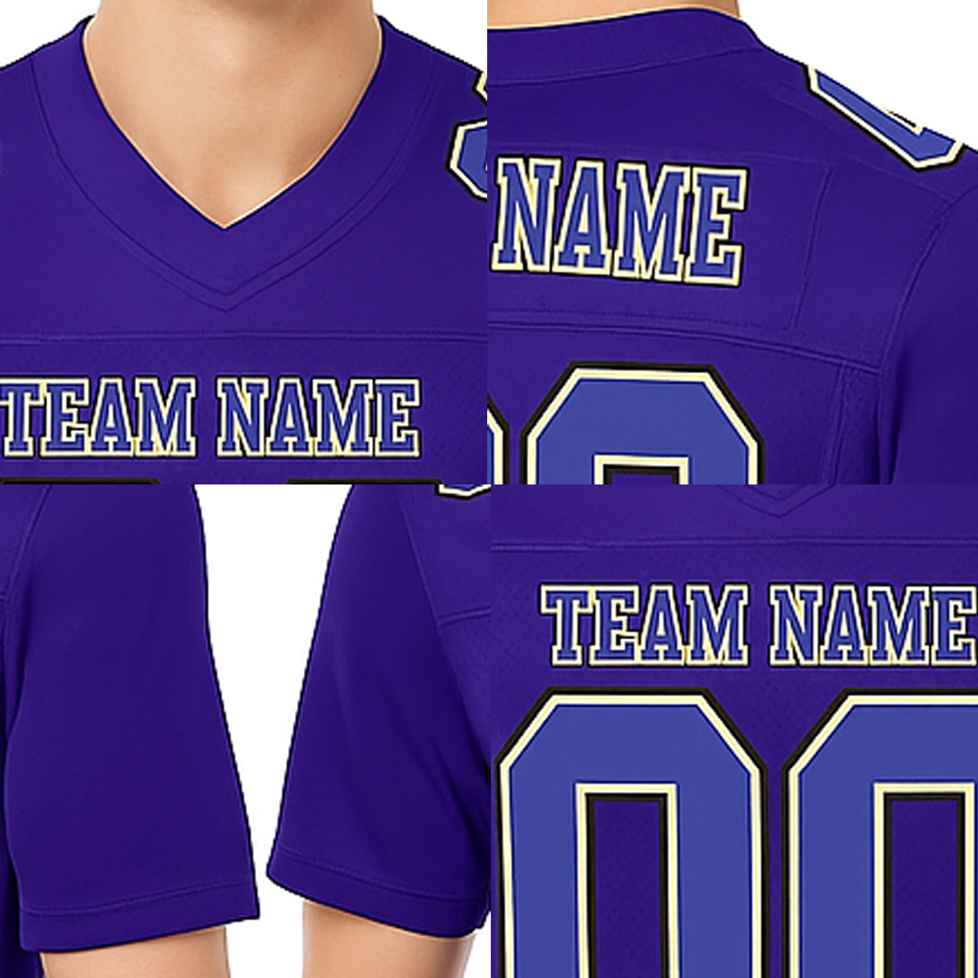 Custom Purple & White Football Jersey