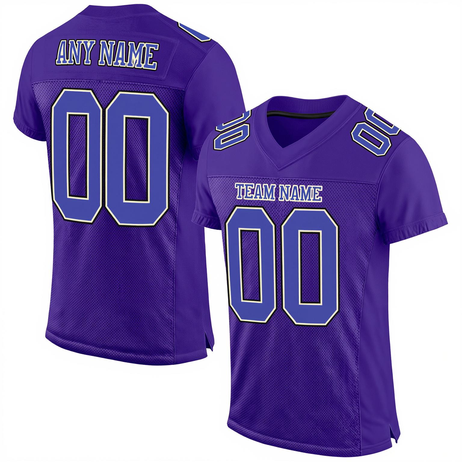 Custom Purple & White Football Jersey
