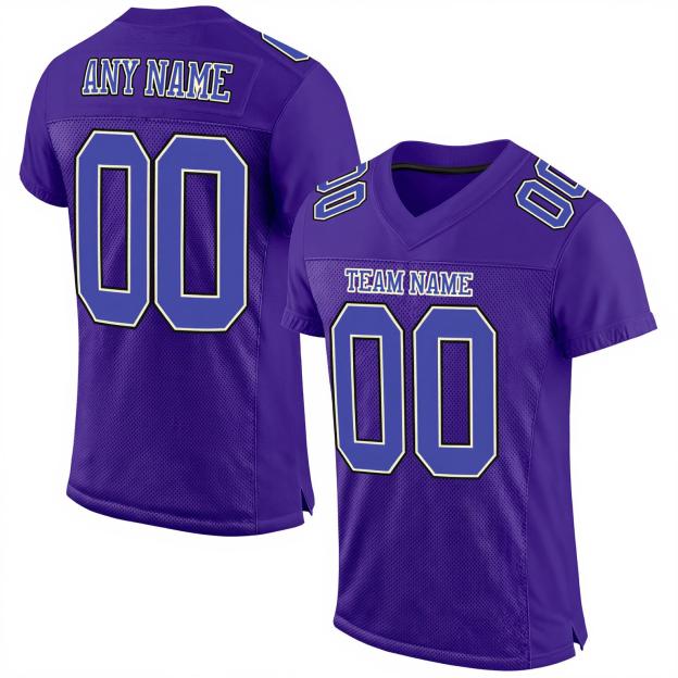 Custom Purple & White Football Jersey