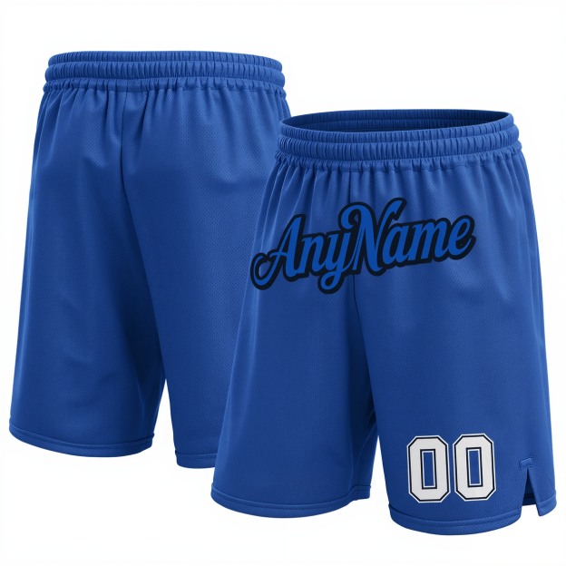 Custom Blue & White/Black Shorts