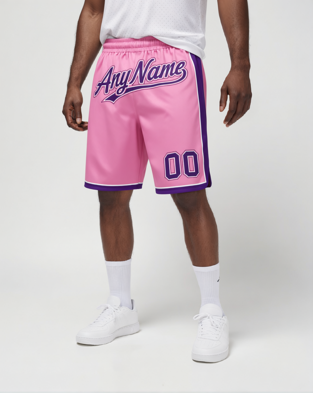 Custom Pink & Purple/White Shorts